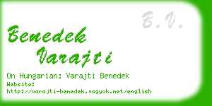 benedek varajti business card